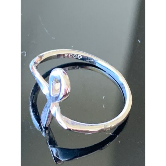 Vintage EDCO of California Stamped Spirit Ring Size 6 1/2 - Picture 1 of 4